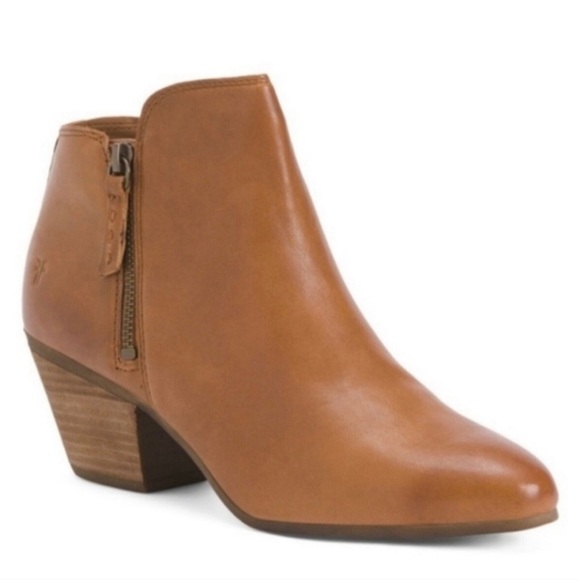 (P5) Frye Judith Cognac
Brown Leather Ankle Boot
3475044 Zip Closure Size 10M,W - Picture 14 of 14